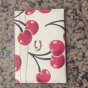 Cherry Print Card Holder